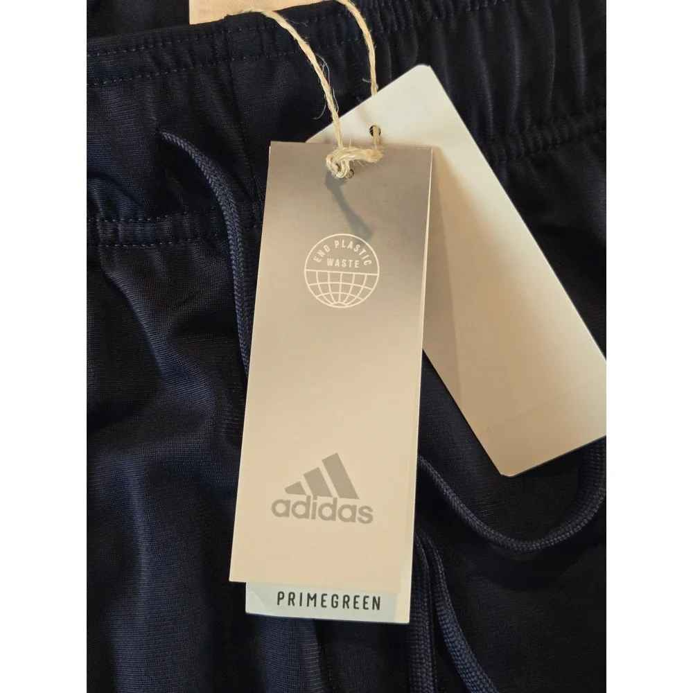 Adidas Track Pants Mens 4X Navy Blue 3-Stripes Slim Fit Tricot Athletic NWT